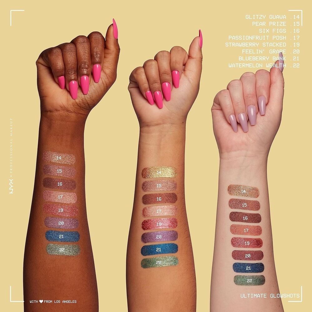 NYX Professional Makeup Ultimate Glow Shots Liquid Eyeshadow – Watermelon Wealth - Picture 4 of 5